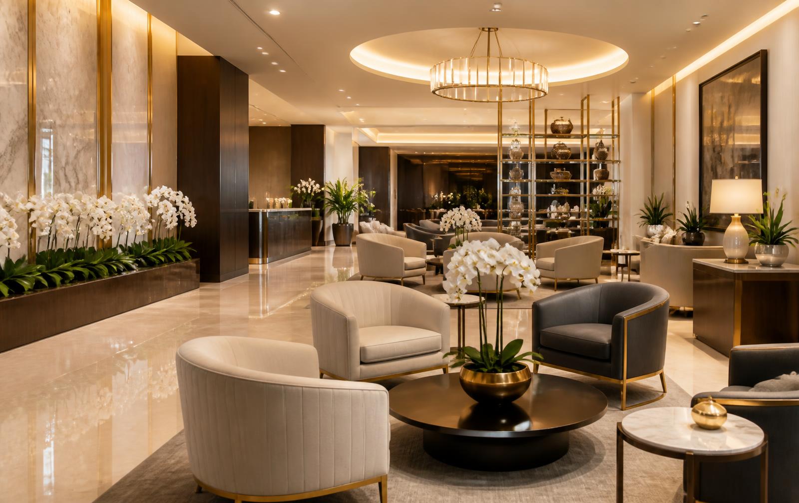 Reception lounge of the ERG Real Estate Academy Training & Development Center